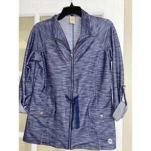 Balance Outdoor Collection Women's Fitted Blue Thin Jacket Comfy Sz S